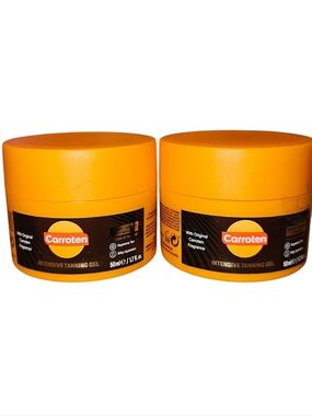 Two Carroten Intensive Instant Tanning Gel Minis With Vitamin E 1.7 Fl Oz NEW